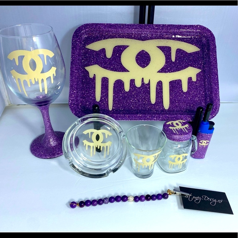 Rolling tray set bundle gift set